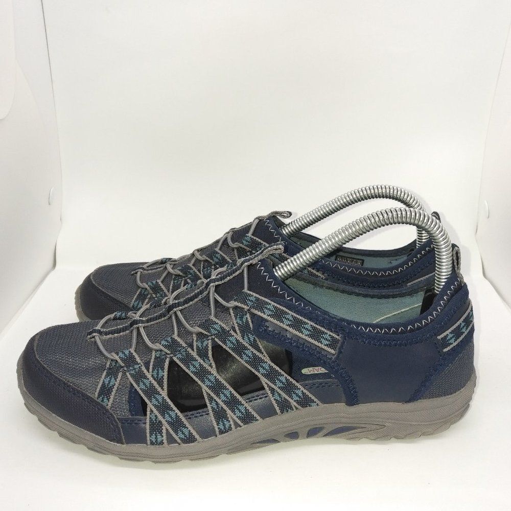 Skechers Reggae Fest Dory Fisherman Sandals Women's Size 8.5 Blue, Grey